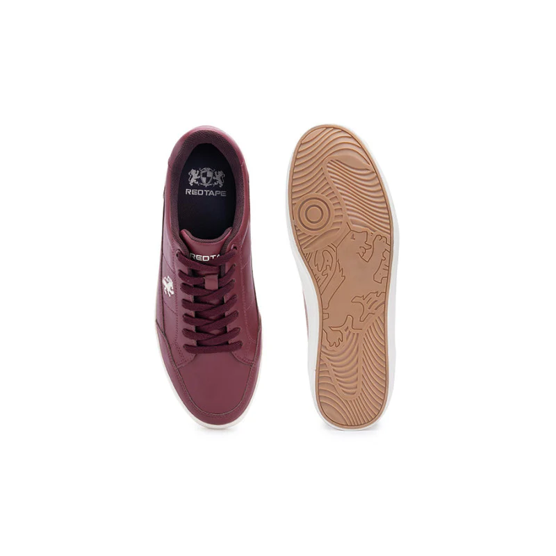 Men's Burgundy Sneakers - Image 6
