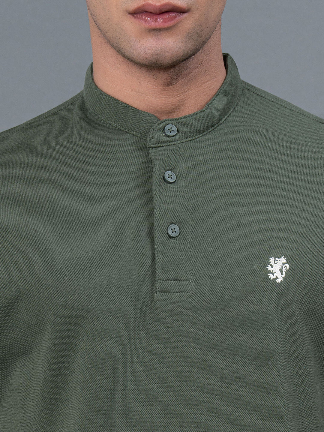 Men's Casual Henley T-Shirt - Image 5