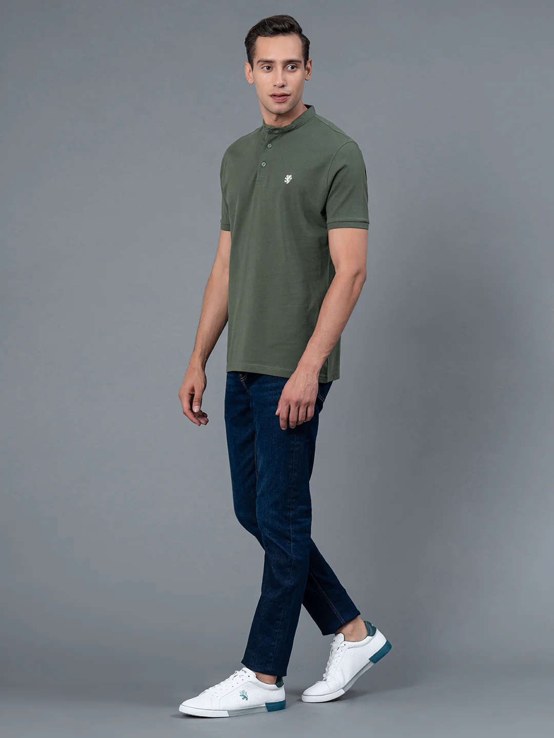 Men's Casual Henley T-Shirt - Image 6
