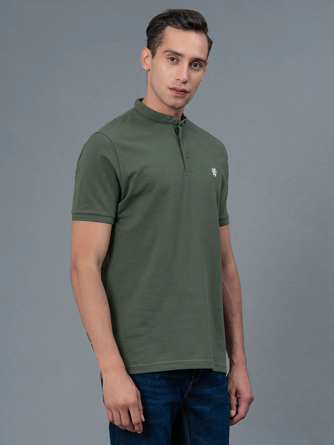 Men's Casual Henley T-Shirt - Image 7