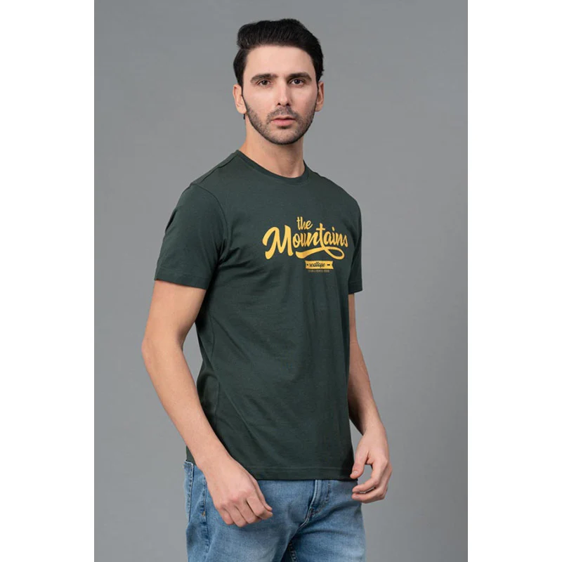 Men's Casual Round Neck Printed T-Shirt - Image 2