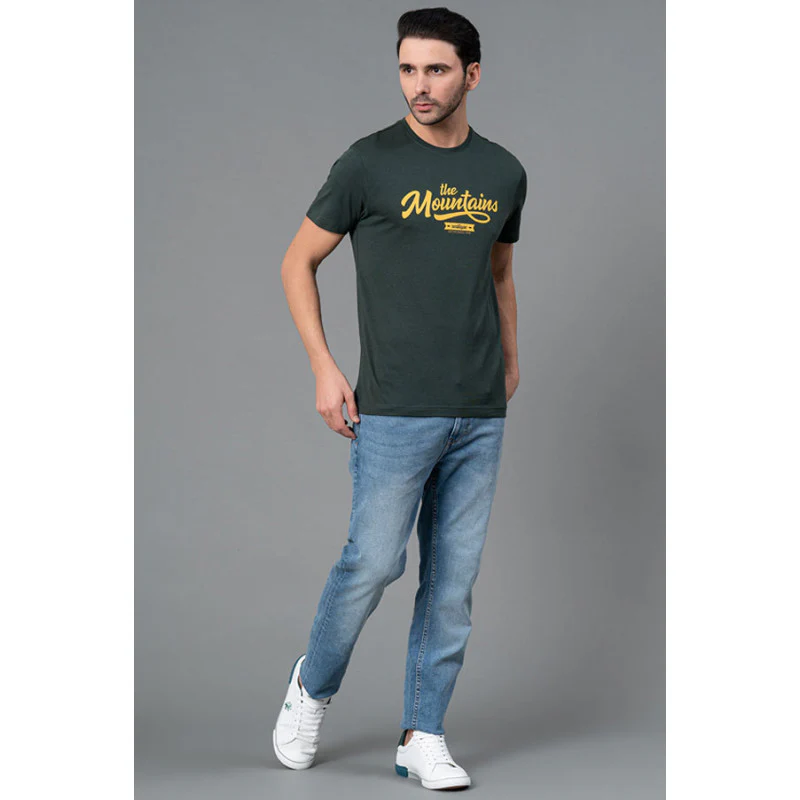 Men's Casual Round Neck Printed T-Shirt - Image 5
