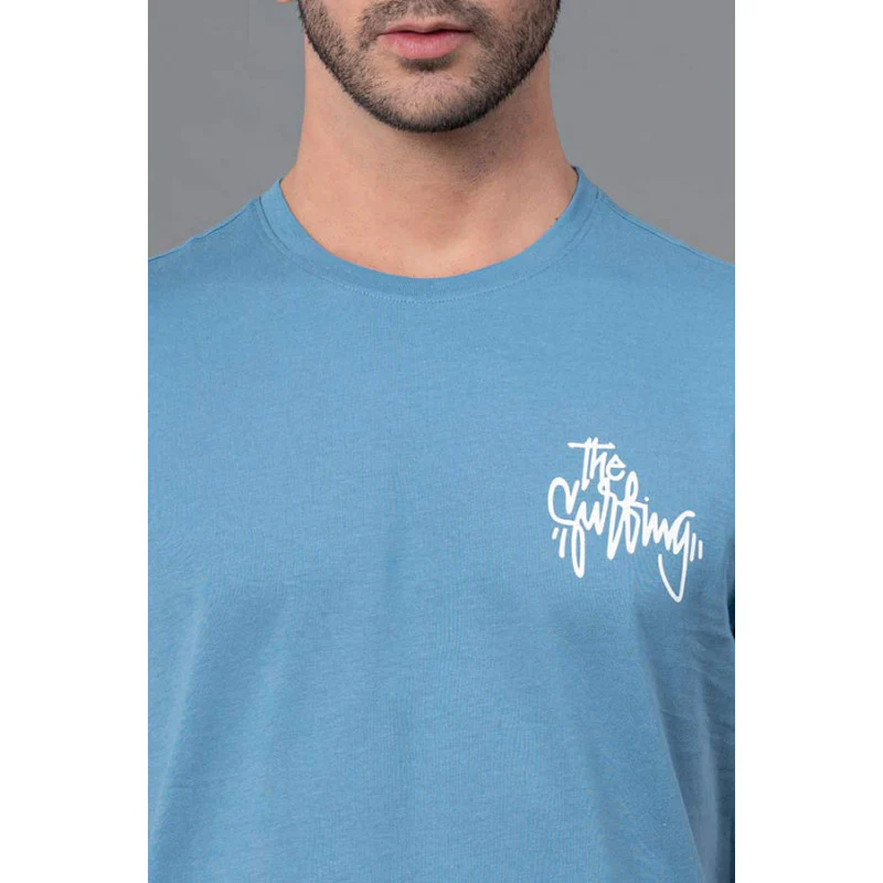 Mens Casual Round Neck T-Shirt - Image 4