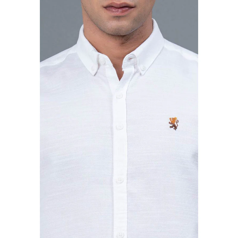 Men's Casual White Shirt - Image 5