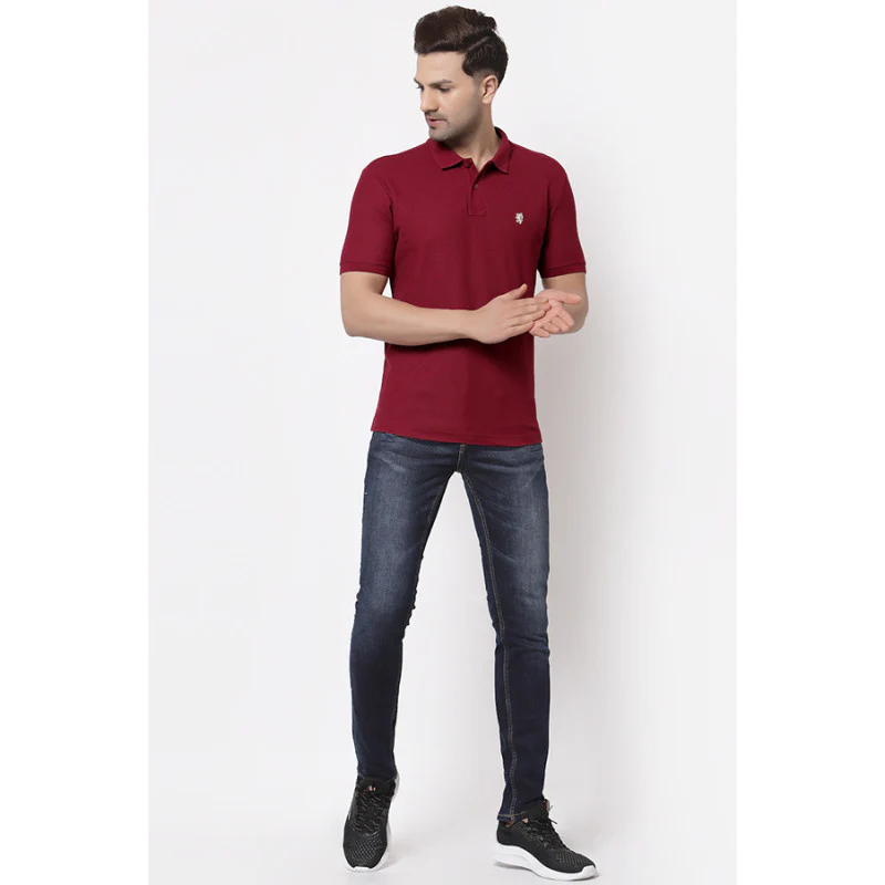 Men Cherry CollaRed T-Shirt - Image 4