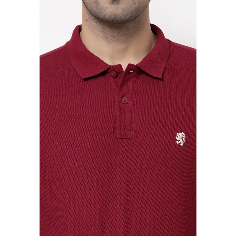 Men Cherry CollaRed T-Shirt - Image 5