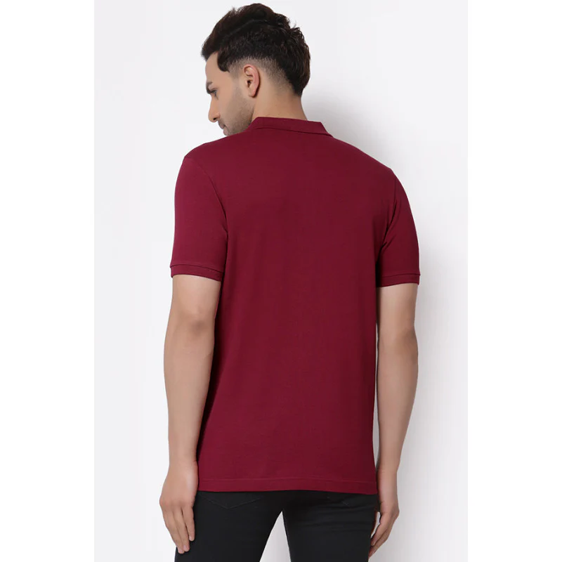 Men Cherry Polo Neck T-Shirt - Image 2