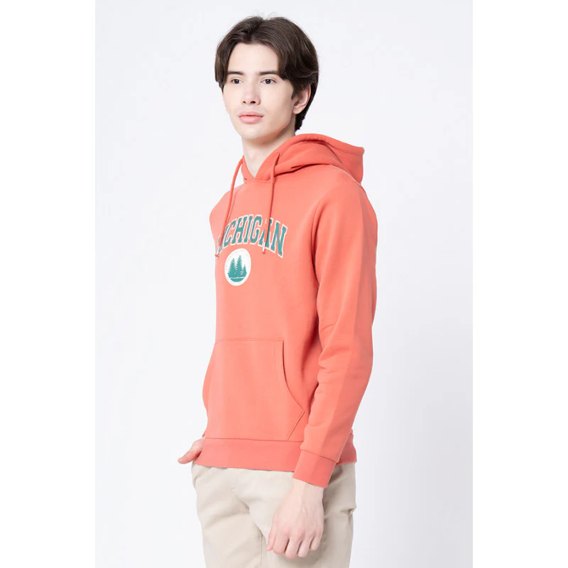 Men's Coral Graphic Print Hoodie - Image 2