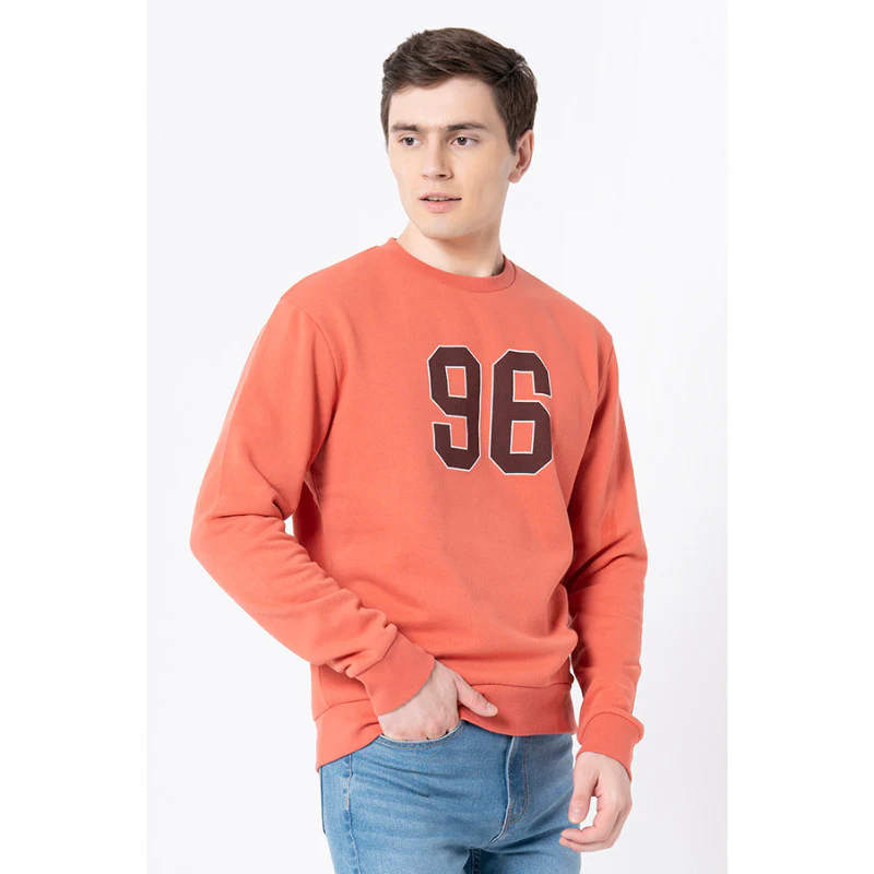 Men's Coral Printed Sweatshirt - Image 2