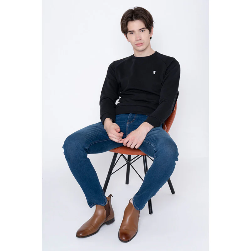 Men's Dark Blue Skinny Jeans - Image 5