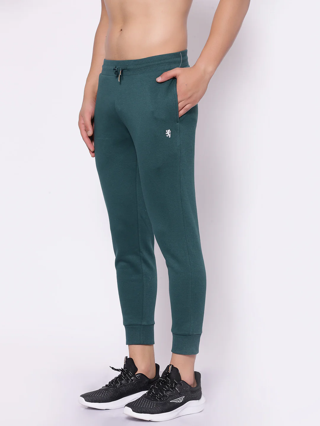 Men's Dark Green Jogger - Image 2
