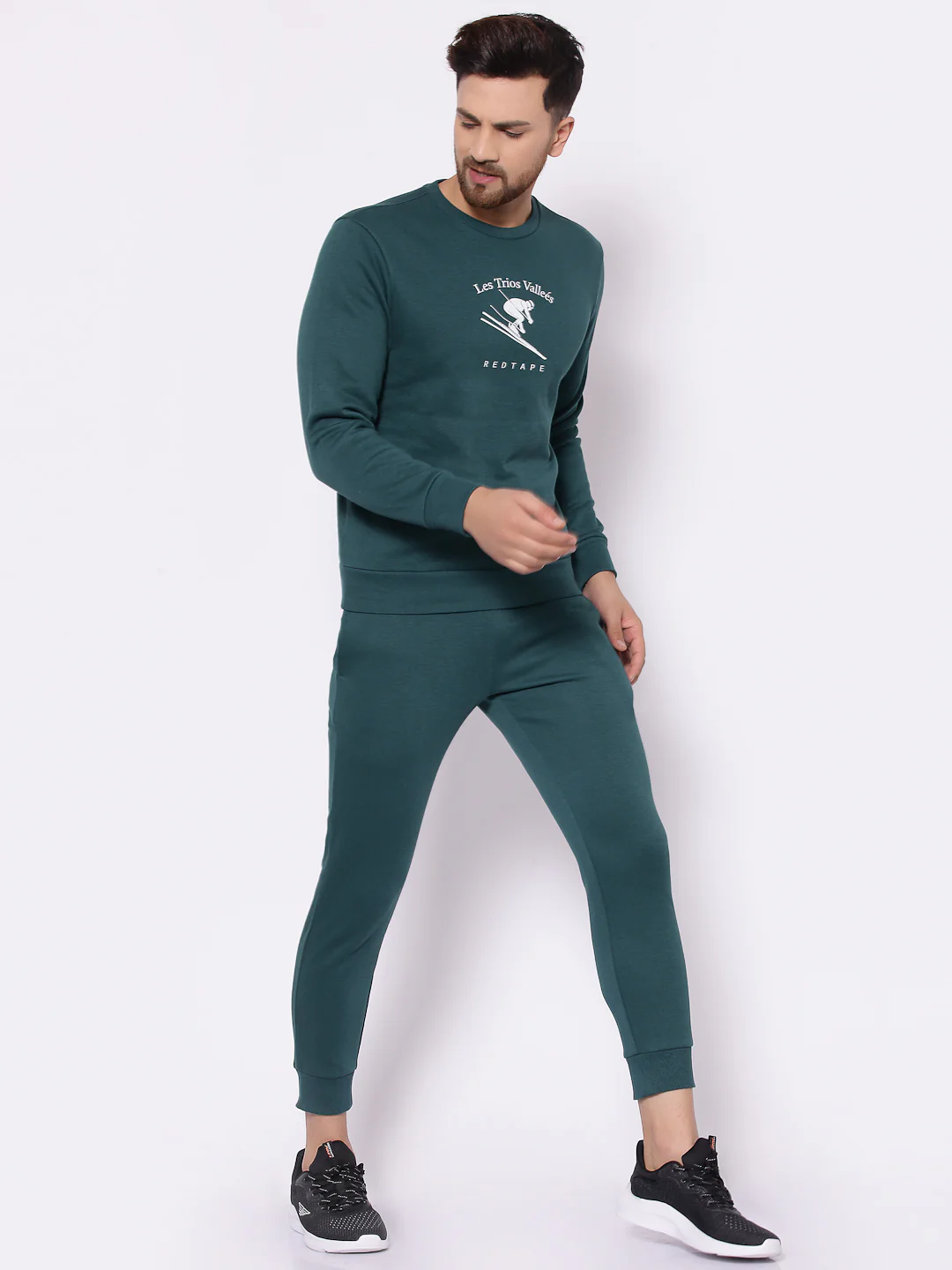 Men's Dark Green Jogger - Image 4
