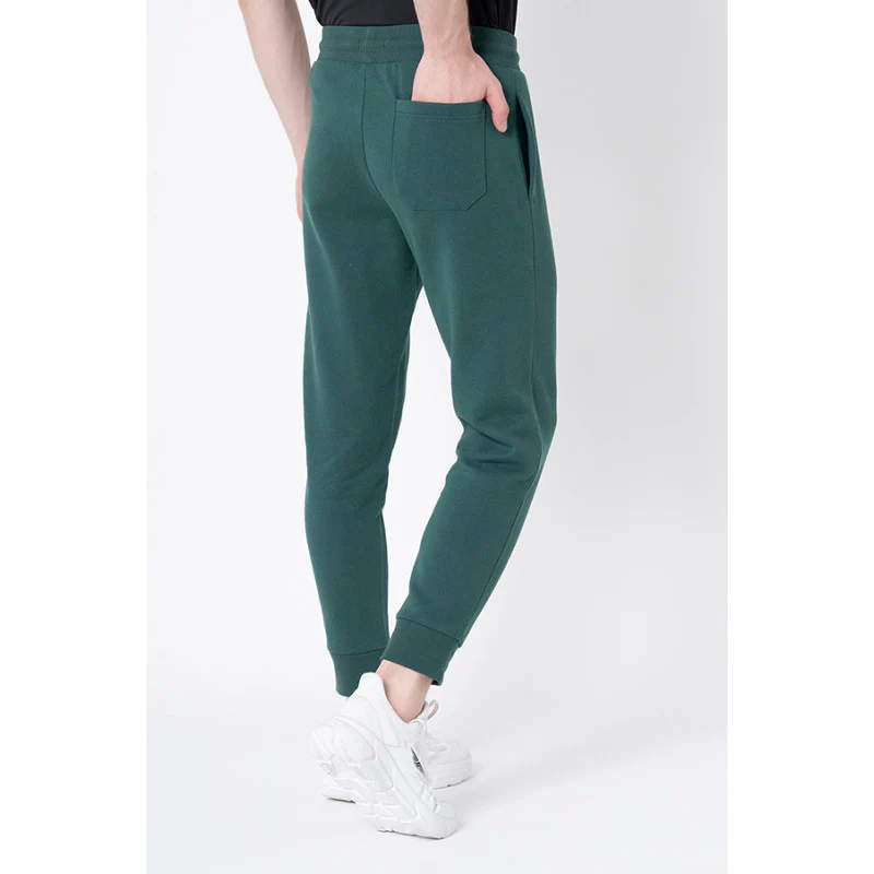 Men's Dark Green Solid Jogger - Image 3