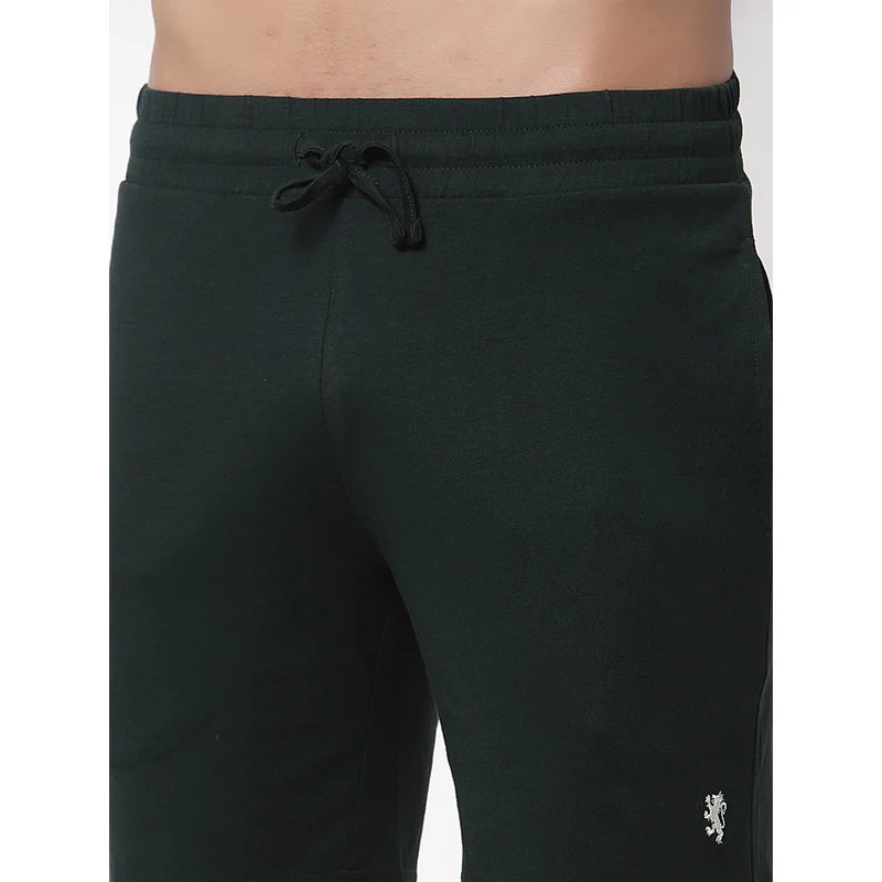 Men's Dark Green Active wear Shorts - Image 2