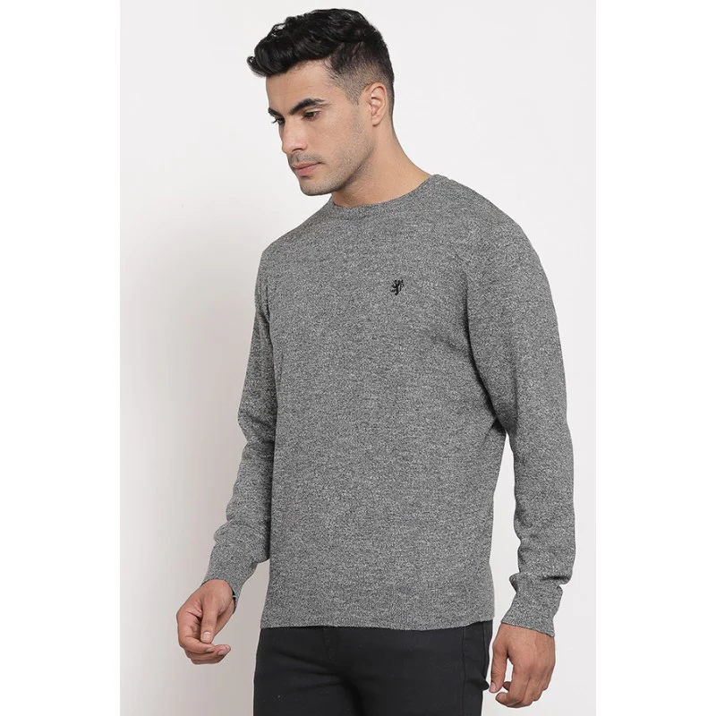 Men Dark Grey Sweater - Image 2