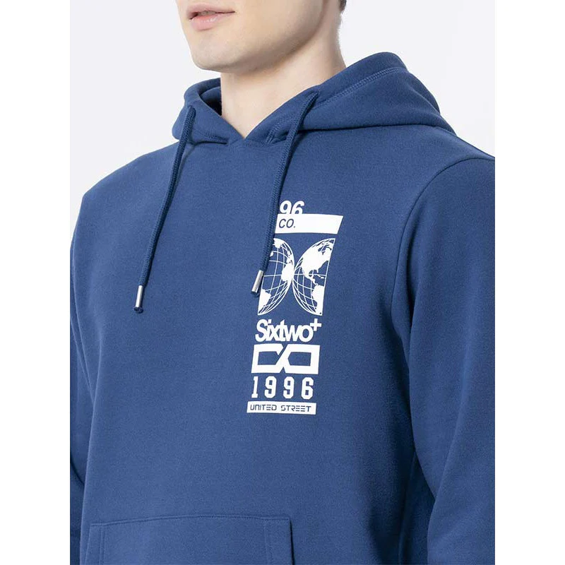 Men's Deep Blue Hoodie - Image 4