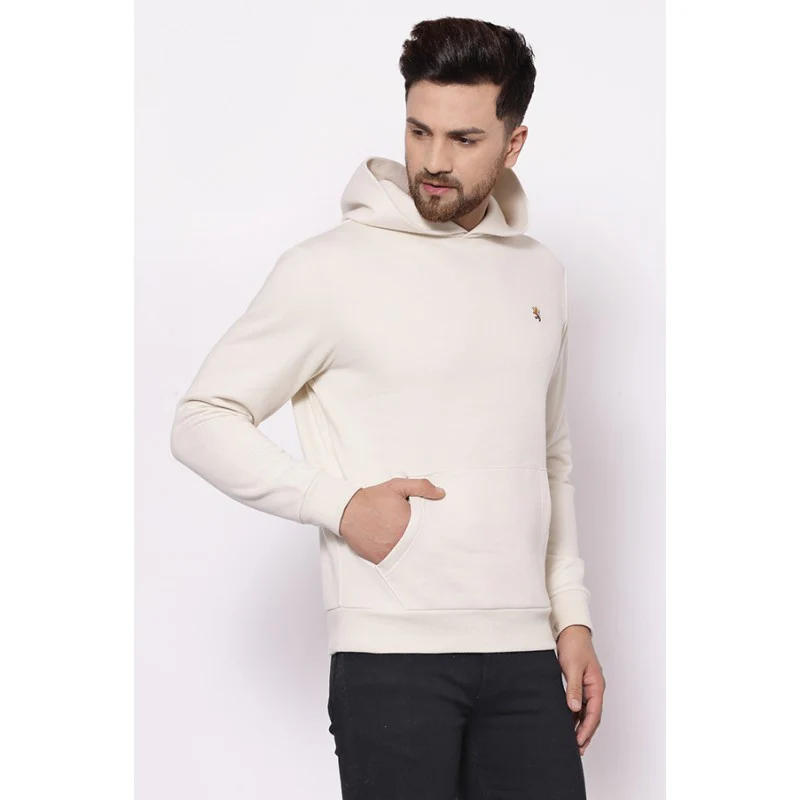 Men's Dull Off White Hoodies - Image 2