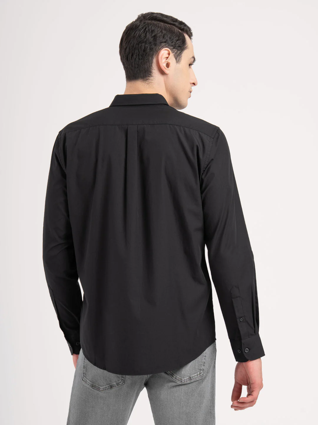 Mens Full Sleeve Solid Shirt - Image 4