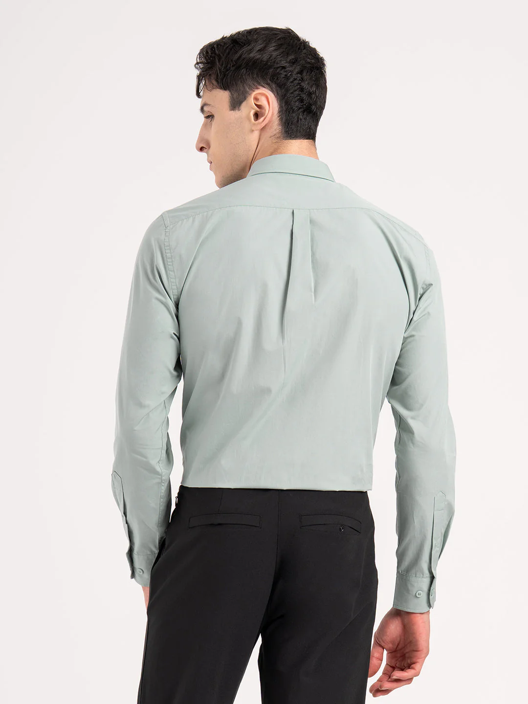 Mens Full Sleeve Solid Shirt - Image 4