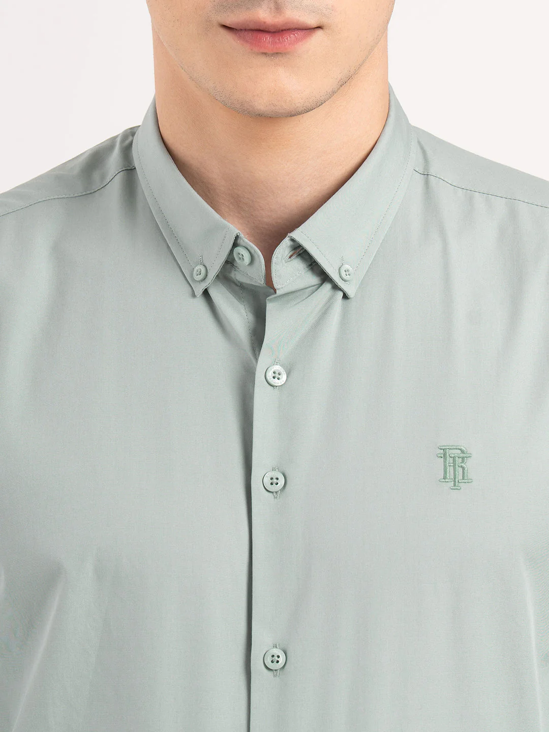 Mens Full Sleeve Solid Shirt - Image 5