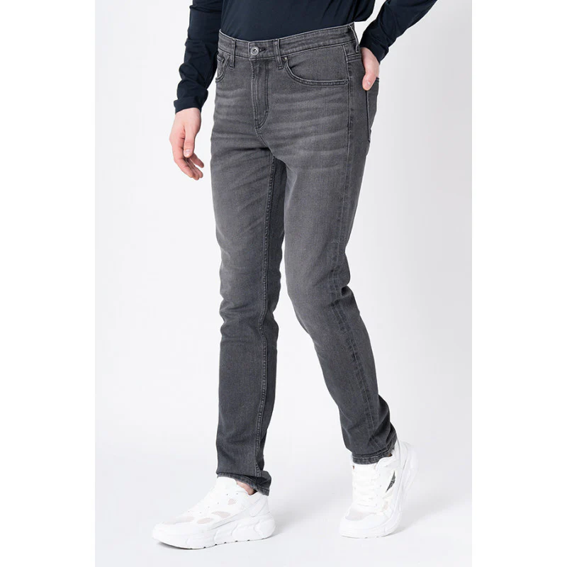 Men's Grey Skinny Jeans - Image 2