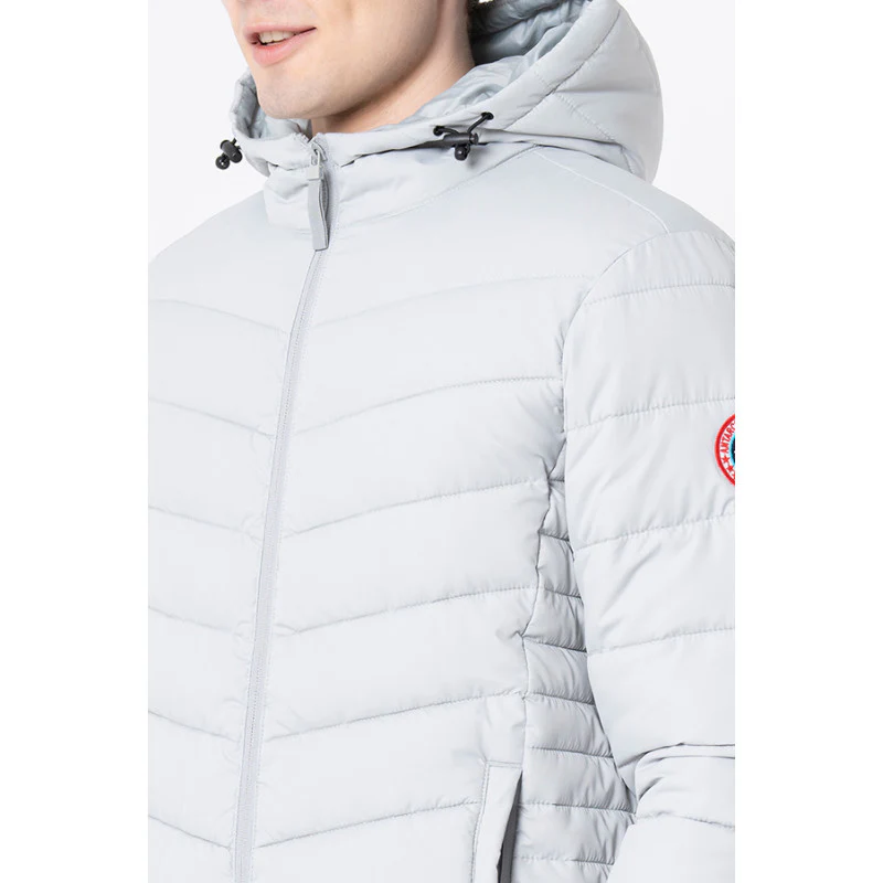 Men's Grey Solid Jacket - Image 4