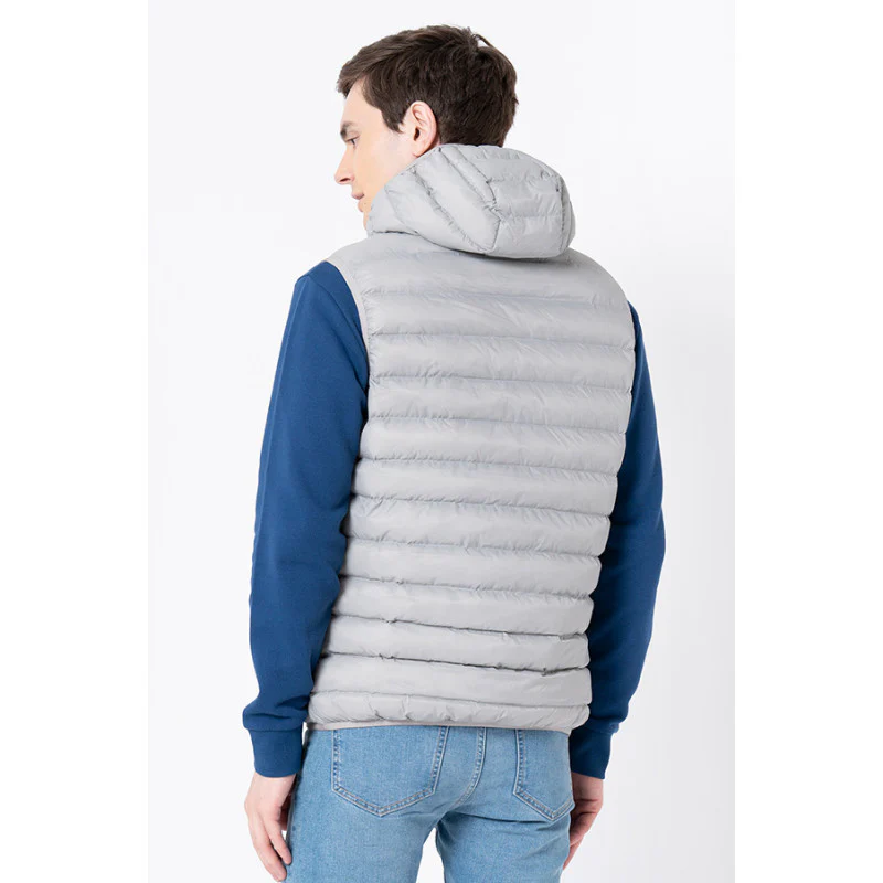 Men's Grey Solid Jacket - Image 3