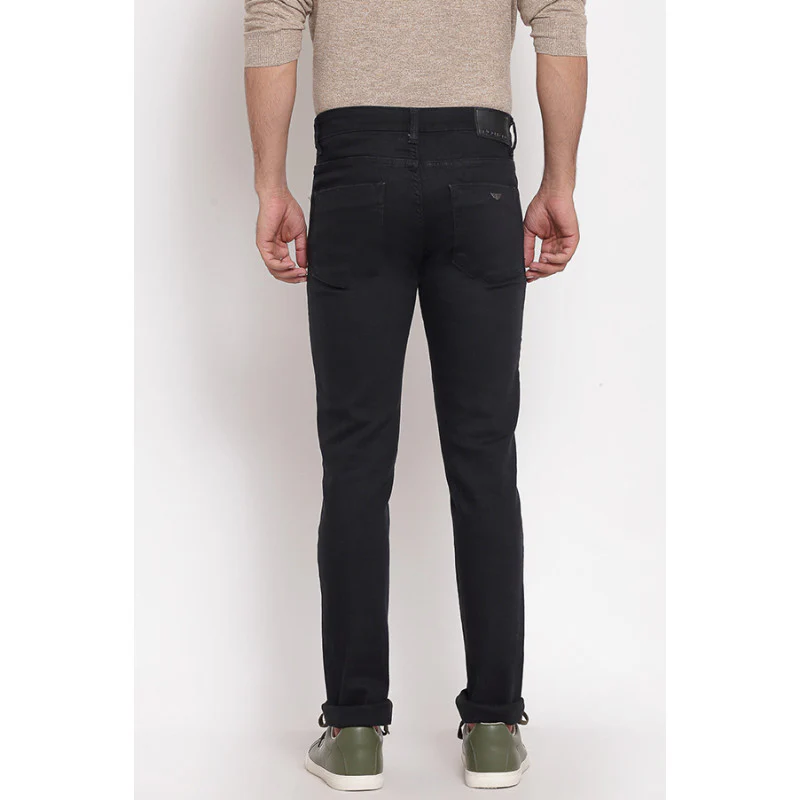 Men's Jet Black Denim Jeans - Image 3