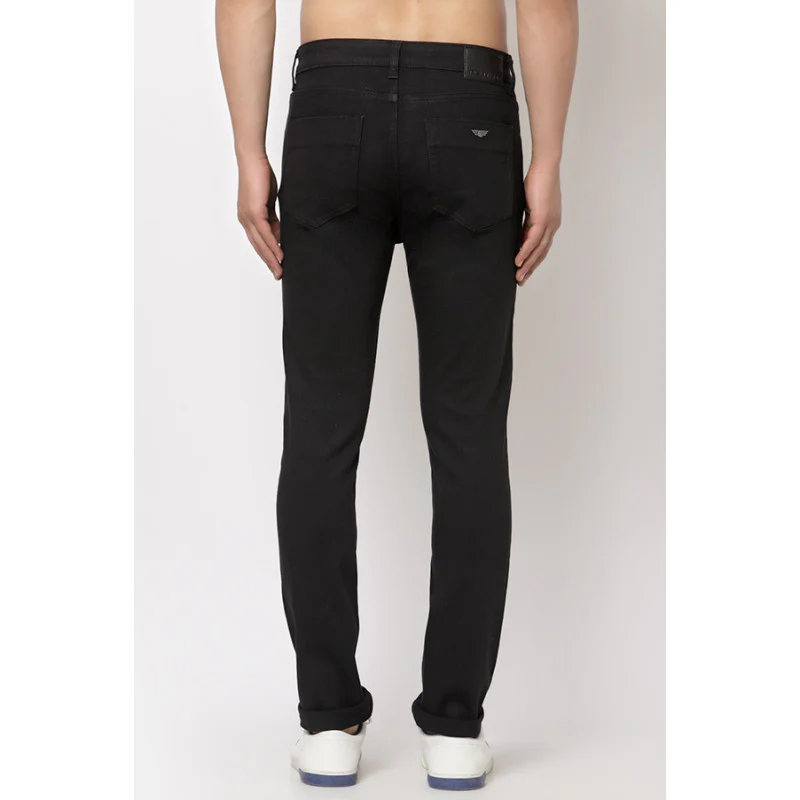 Men's Jet Black Skinny Jeans - Image 3