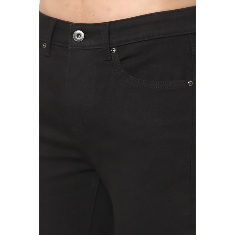 Men's Jet Black Skinny Jeans - Image 4
