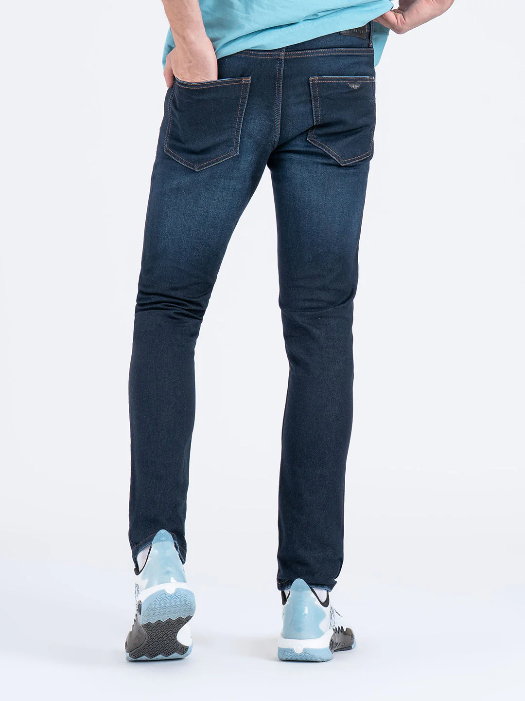 Men's Knitted Skinny Fit  Denim Jeans - Image 4