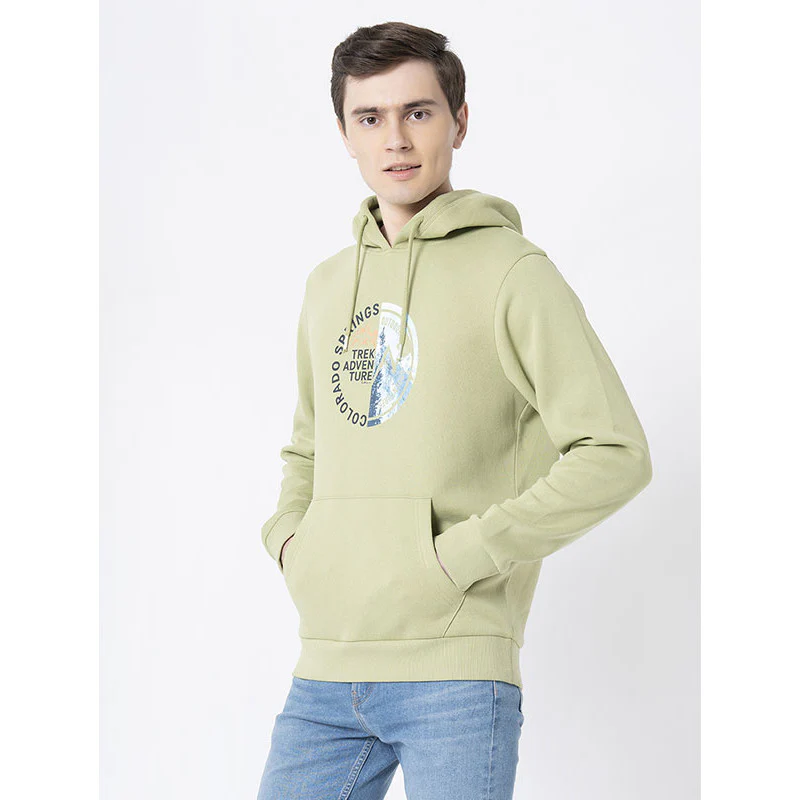 Men's Leaf Green Hoodie - Image 2