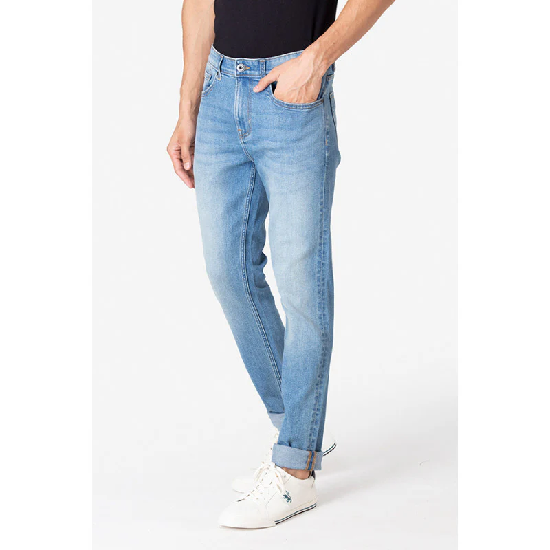 Men's Light Blue Denim Jeans - Image 2