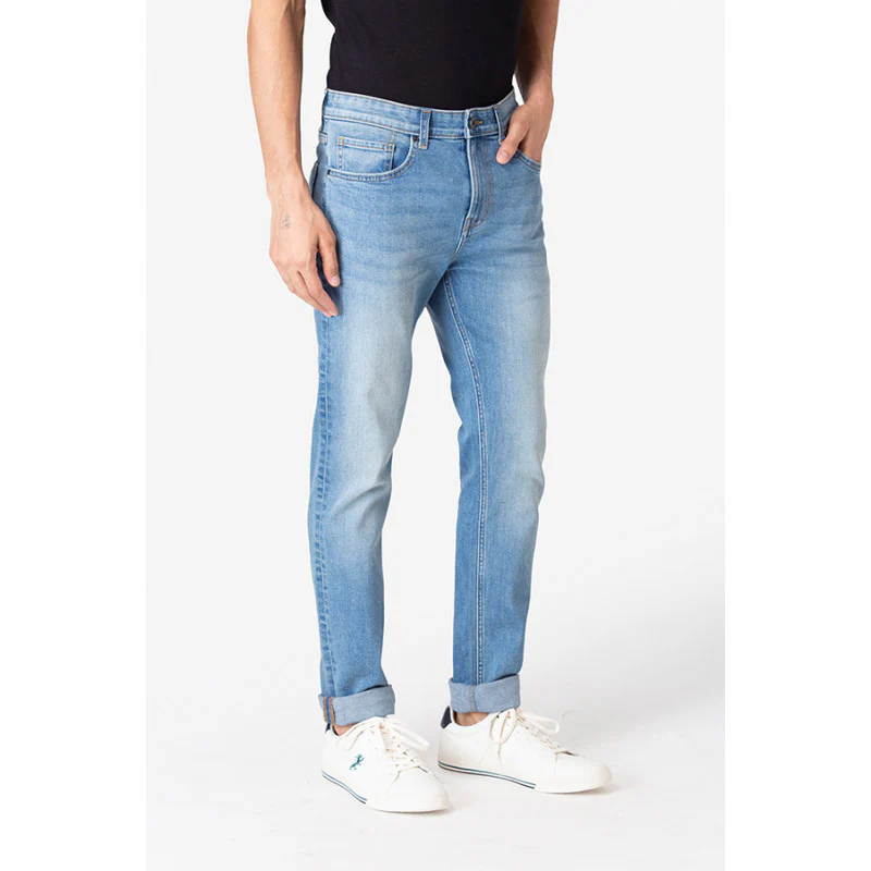 Men's Light Blue Denim Jeans - Image 3