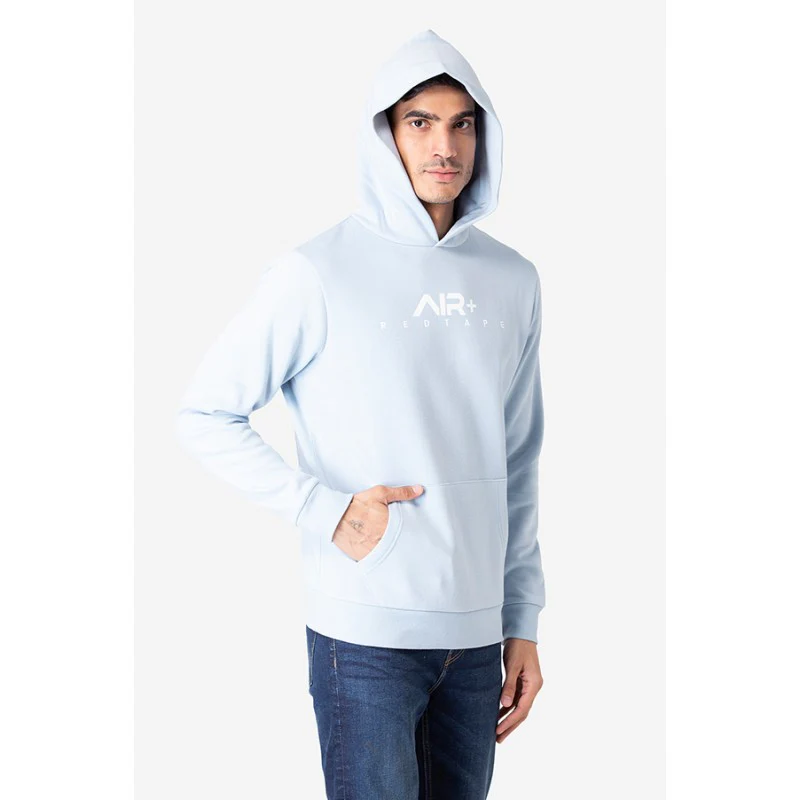 Men's Light Blue Hoodies - Image 3