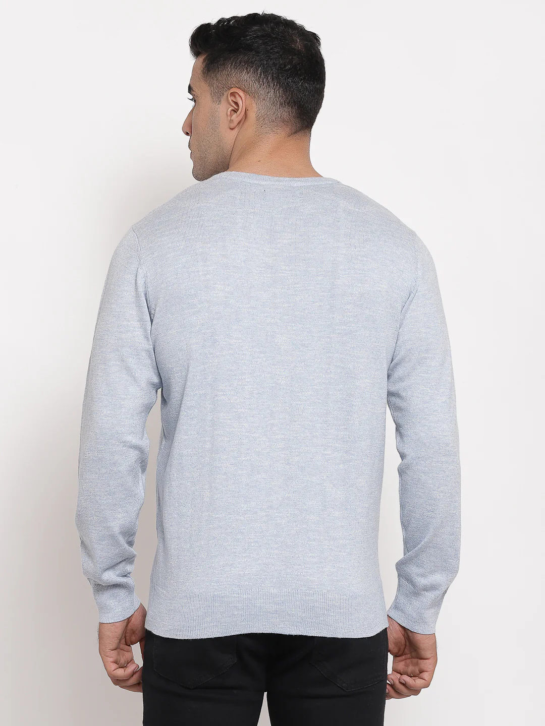 Men Light Blue Sweater - Image 2