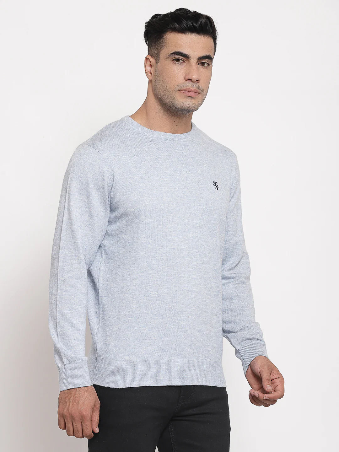 Men Light Blue Sweater - Image 3