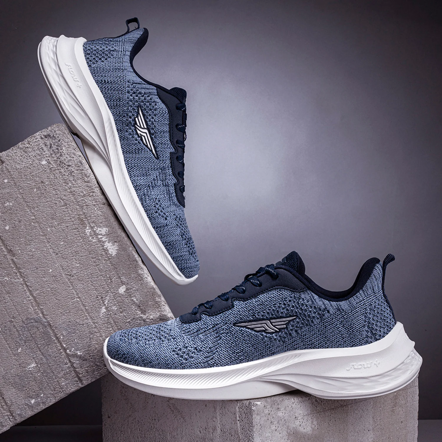 Men Light Blue Walking Shoes - Image 6