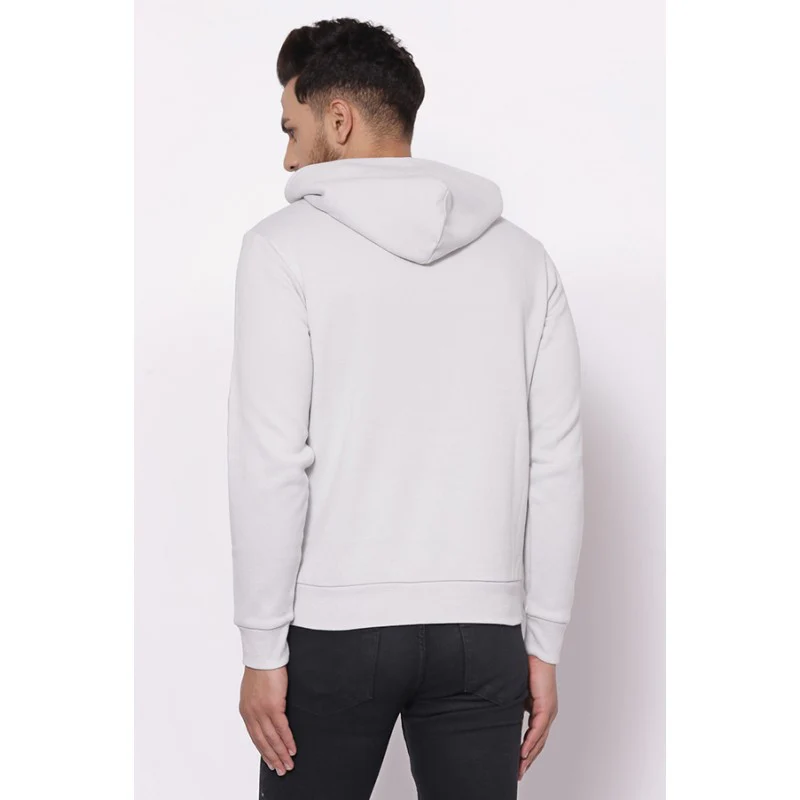 Men's Light Grey Hoodies - Image 3
