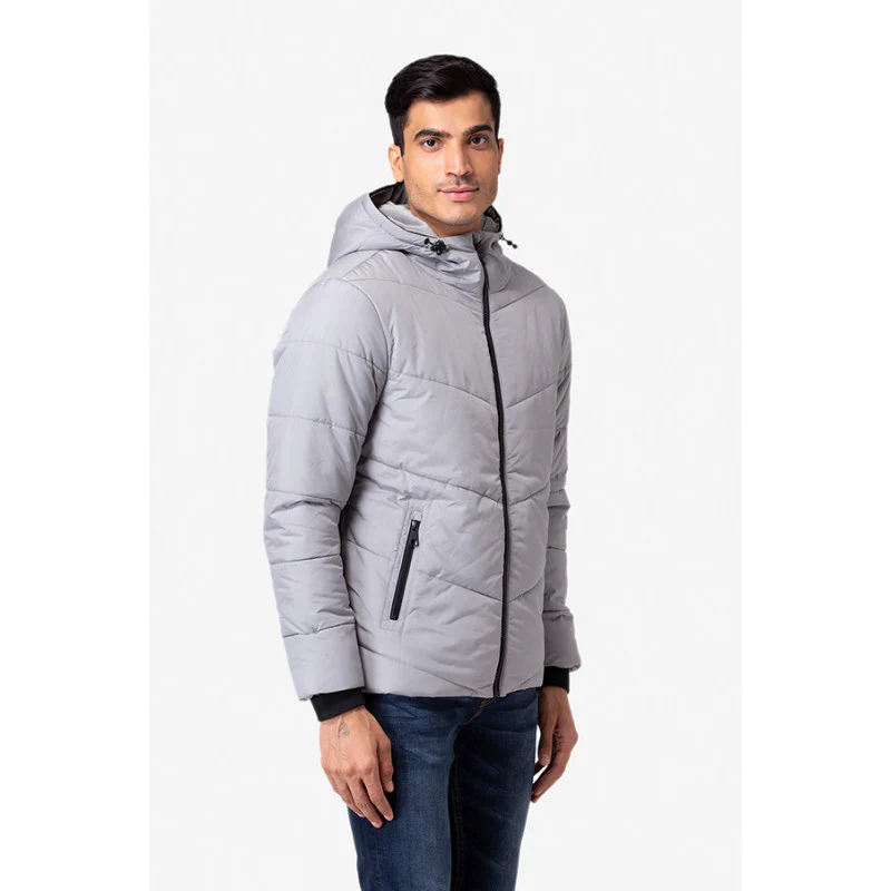 Men's Light Grey Jacket - Image 3