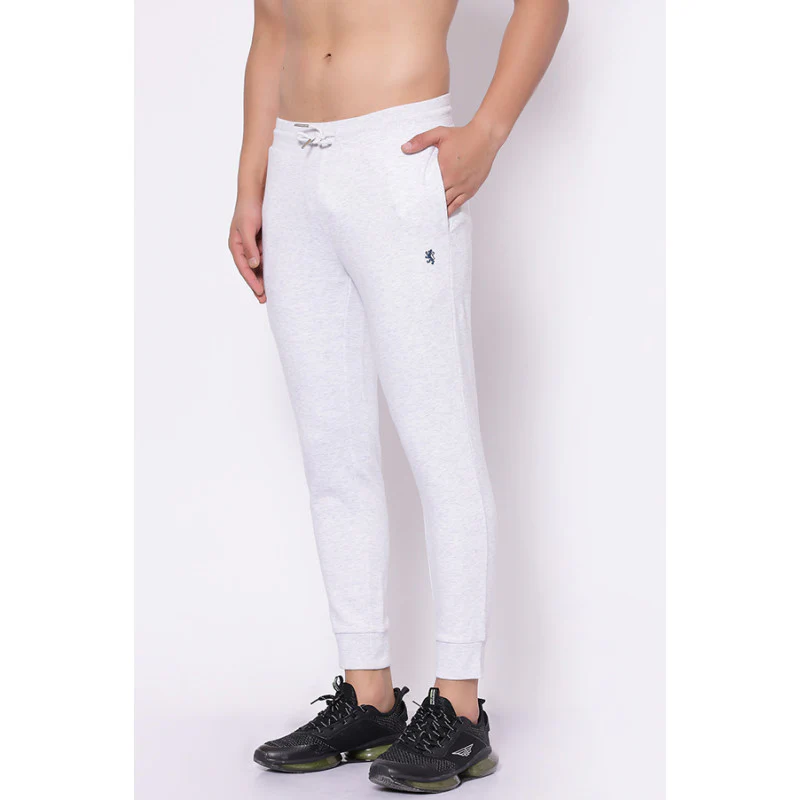 Men's Light Grey Melange Jogger - Image 2