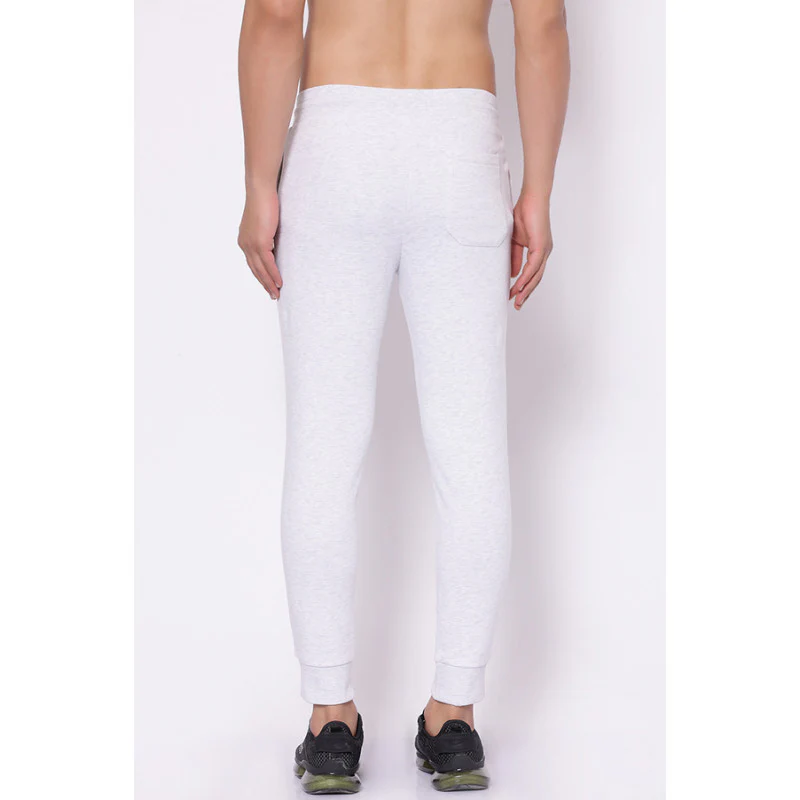 Men's Light Grey Melange Jogger - Image 3