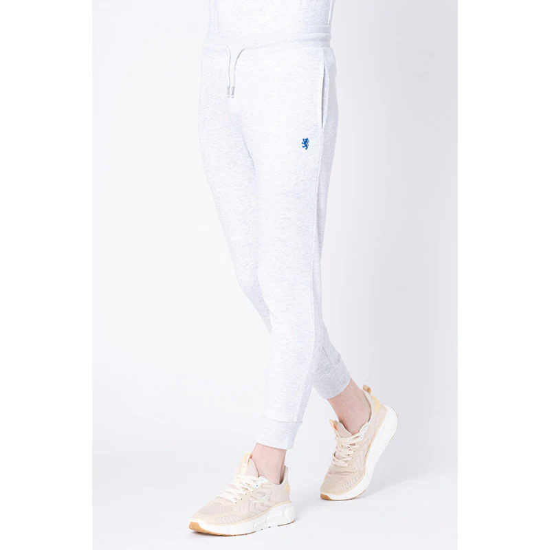 Men's Light Grey Melange Solid Jogger - Image 2