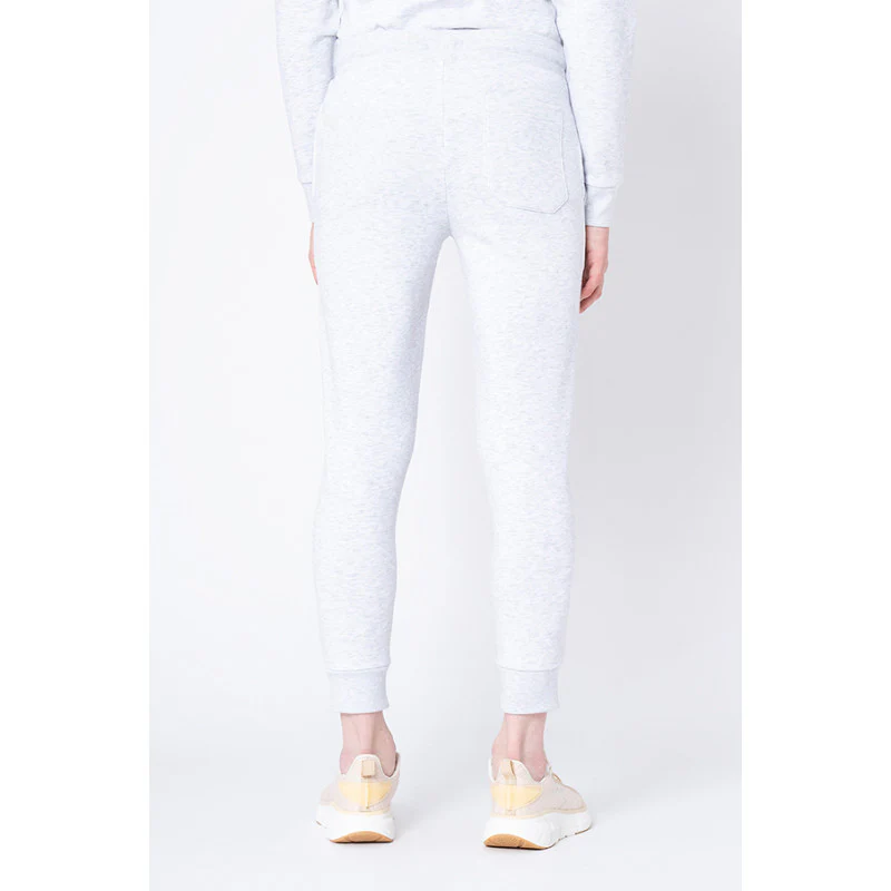 Men's Light Grey Melange Solid Jogger - Image 3