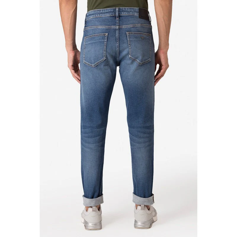 Men's Light Indigo Denim Jeans - Image 4