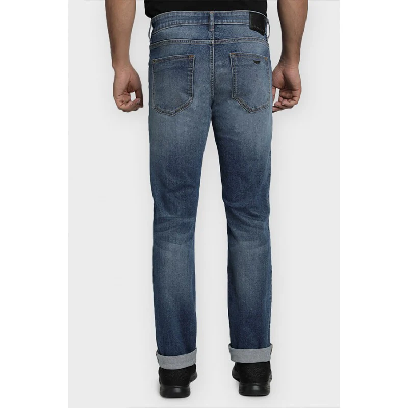 Men's Light Indigo Cotton Elastane Skinny Fit Jeans - Image 5