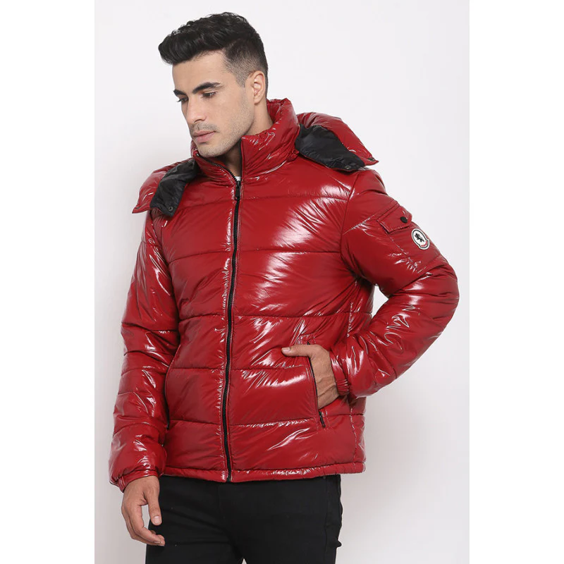 Men's Maroon Jacket - Image 2
