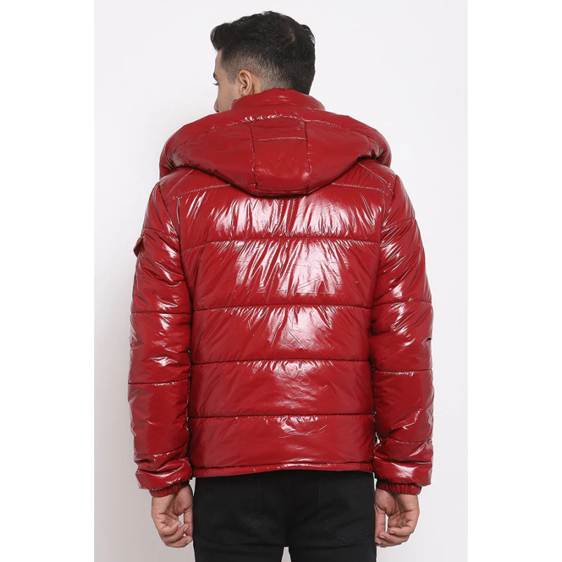 Men's Maroon Jacket - Image 4