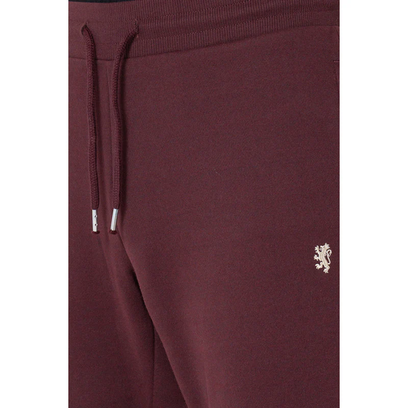 Men's Maroon Melange Solid Jogger - Image 4
