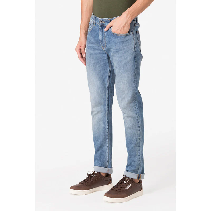 Men's Mid Blue Jeans - Image 2